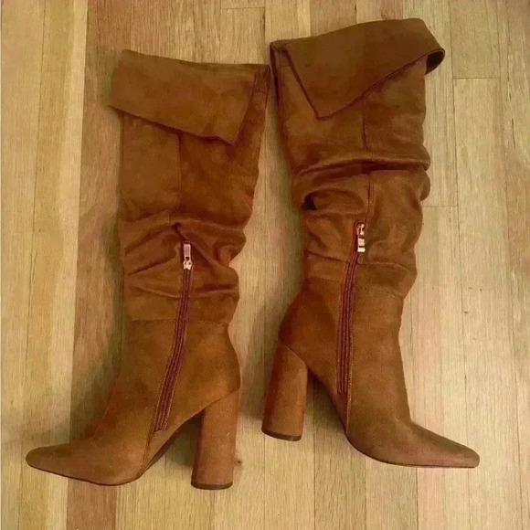 Tan Suede Boots - Picture 3 of 3